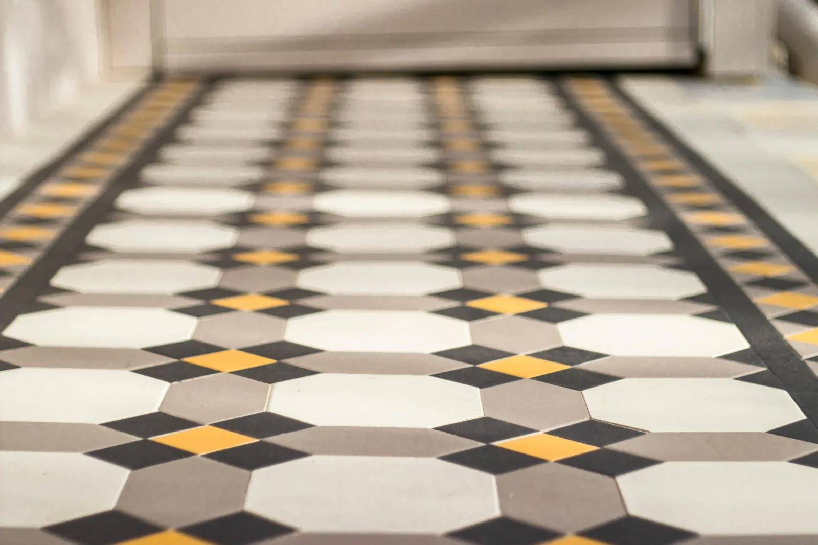 Heritage tessellated tile path